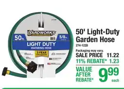 Menards 50' Light-Duty Garden Hose offer