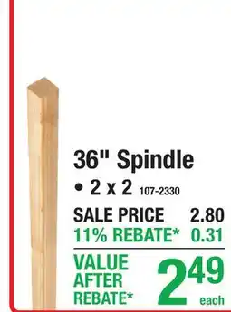 Menards WESTERN RED CEDAR 36 Spindle offer