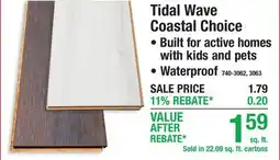 Menards Tidal Wave Coastal Choice offer