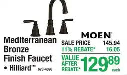 Menards Mediterranean Bronze Finish Faucet offer