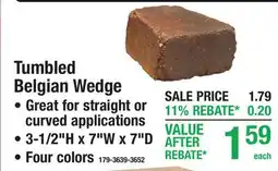 Menards Tumbled Belgian Wedge offer