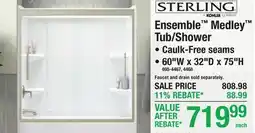 Menards Ensemble Medley Tub/Shower offer