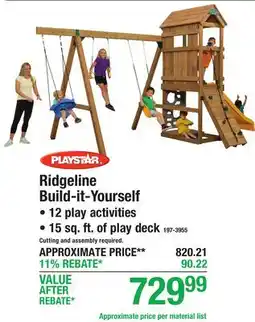 Menards Ridgeline Build-it-Yourself offer