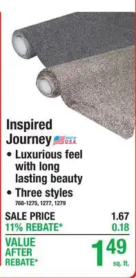 Menards Inspireded Journey offer