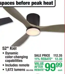 Menards LARGE ROOM 52 Kiel offer