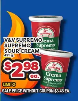 Torres Supermercado V&V SUPREMO SUPREMO SOUR CREAM offer