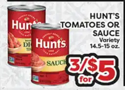Torres Supermercado HUNT'S TOMATOES OR SAUCE offer