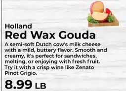 Sunset Foods Holland Red Wax Gouda offer