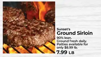 Sunset Foods Sunset's Ground Sirloin offer