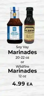 Sunset Foods Soy Vay Marinades or Wildfire Marinades offer