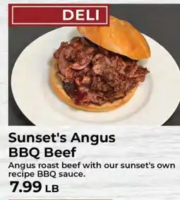 Sunset Foods Sunset's Angus BBQ Beef offer
