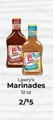 Sunset Foods Lawry's Marinades offer