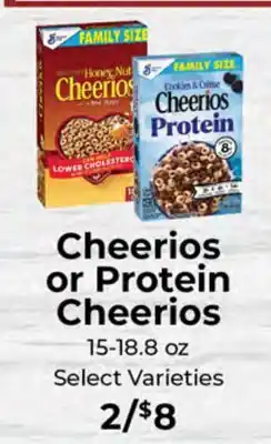 Sunset Foods Cheerios or Protein Cheerios offer