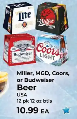 Sunset Foods Miller, MGD, Coors, or Budweiser Beer offer