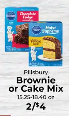 Sunset Foods Pillsbury Brownie or Cake Mix offer