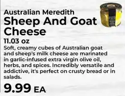 Sunset Foods Australian Meredith Sheep And Goat Cheese offer
