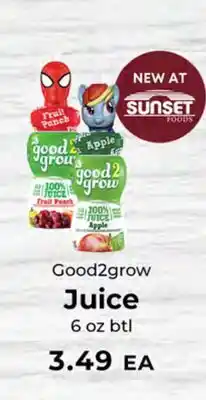 Sunset Foods Good2grow Juice offer