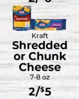 Sunset Foods Kraft Shredded or Chunk Cheese offer