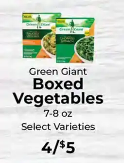 Sunset Foods Green Giant Boxed Vegetables offer