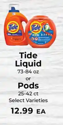 Sunset Foods Tide Liquid or Pods offer