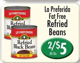 Garden Fresh Market La Preferida Fat Free Refried Beans offer