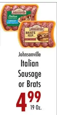 Garden Fresh Market Johnsonville Italian Sausage or Brats offer