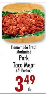 Garden Fresh Market Homemade Fresh Marinated Pork Taco Meat (Al Pastor) offer