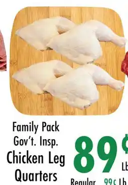 Garden Fresh Market Family Pack Gov't. Insp. Chicken Leg Quarters offer