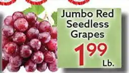 World Fresh Market Jumbo Red Seedless Grapes offer