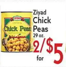 World Fresh Market Ziyad Chick Peas offer