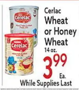 World Fresh Market Cerlac Wheat or Honey Wheat offer