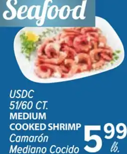 Cermak Fresh Market USDC 51/60 CT. MEDIUM COOKED SHRIMP offer