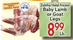 World Fresh Market Zabiha Halal Frozen Baby Lamb or Goat Legs offer