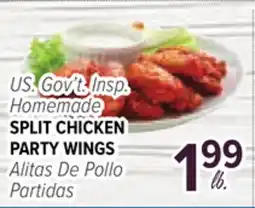 Cermak Fresh Market US. Gov't. Insp. Homemade SPLIT CHICKEN PARTY WINGS offer