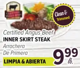 Cermak Fresh Market Certified Angus Beef INNER SKIRT STEAK offer