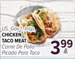 Cermak Fresh Market U.S. Gov't Insp, CHICKEN TACO MEAT offer