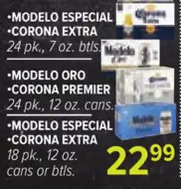 Cermak Fresh Market •MODELO ESPECIAL •CORONA EXTRA 24 pk., 7 oz. btls offer