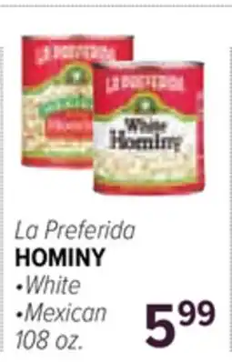 Cermak Fresh Market La Preferida HOMINY offer