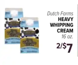 Cermak Fresh Market Dutch Farms HEAVY WHIPPING CREAM offer