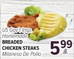 Cermak Fresh Market US Gov't Insp. Homemade BREADED CHICKEN STEAKS offer