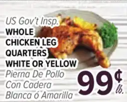 Cermak Fresh Market US Gov't Insp. WHOLE CHICKEN LEG QUARTERS WHITE OR YELLOW offer