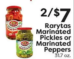 Rich's Fresh Market Rarytas Marinated Pickles or Marinated Peppers offer