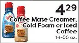 Rich's Fresh Market Coffee Mate Creamer, Cold Foam or Iced Coffee offer