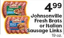 Rich's Fresh Market Johnsonville Fresh Brats or Italian Sausage Links offer
