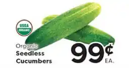 Rich's Fresh Market Organic Seedless Cucumbers offer