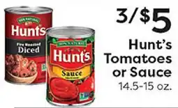 Rich's Fresh Market Hunt's Tomatoes or Sauce offer