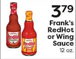 Rich's Fresh Market Frank's RedHot or Wing Sauce offer