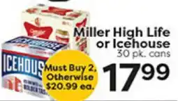 Rich's Fresh Market Miller High Life or Icehouse offer