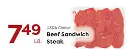 Rich's Fresh Market USDA Choice Beef Sandwich Steak offer