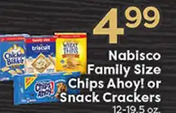 Rich's Fresh Market Nabisco Family Size Chips Ahoy! or Snack Crackers offer